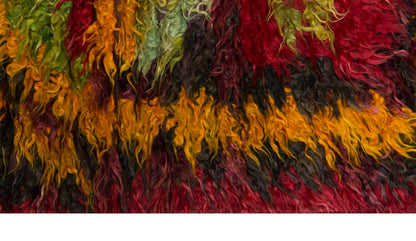 2'4"x4 ft Turkish Tulu,Tulu Rug, Karapınar Tulu Rug, Vintage Tulu 72 x 122 cm
