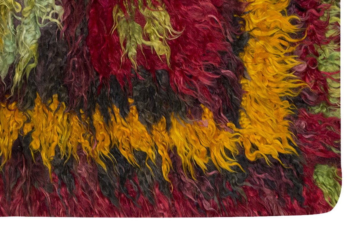 2'4"x4 ft Turkish Tulu,Tulu Rug, Karapınar Tulu Rug, Vintage Tulu 72 x 122 cm
