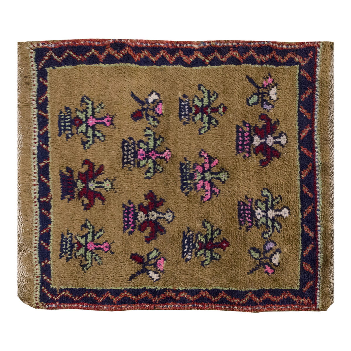 2'6 x 2'9 ft Turkish Tulu,Tulu Rug, Karapınar Tulu Rug, Vintage Tulu 140 x 186 cm