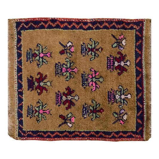 2'6 x 2'9 ft Turkish Tulu,Tulu Rug, Karapınar Tulu Rug, Vintage Tulu 140 x 186 cm