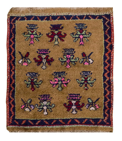 2'6 x 2'9 ft Turkish Tulu,Tulu Rug, Karapınar Tulu Rug, Vintage Tulu 140 x 186 cm