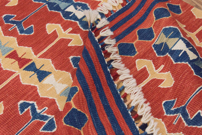 2'8 x 11 feet Kilim,3x11 Kilim Rug,Turkish Kilim Rug,Oushak Kilim,Handwoven Kilim, Handspun Wool Kilim Rug,New Kilim Rug,Natural Color Kilim