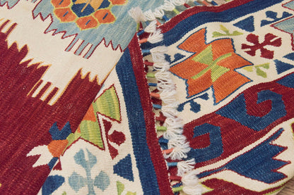2.5x11.1 feet Kilim,3x11 Kilim Rug,Turkish Kilim Rug,Oushak Kilim,Handwoven Kilim, Handspun Wool Kilim Rug,New Kilim Rug,Natural Color Kilim