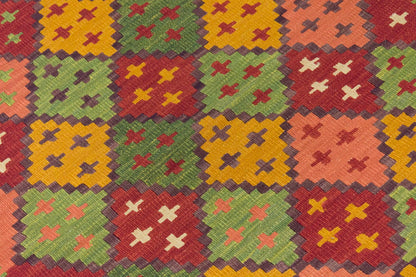 2.7 x 9.9 feet Kilim,3x10 Kilim Rug,Turkish Kilim Rug,Oushak Kilim,Handwoven Kilim, Handspun Wool Kilim Rug,New Kilim Rug,Natural Color Kilim