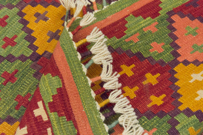 2.7 x 9.9 feet Kilim,3x10 Kilim Rug,Turkish Kilim Rug,Oushak Kilim,Handwoven Kilim, Handspun Wool Kilim Rug,New Kilim Rug,Natural Color Kilim