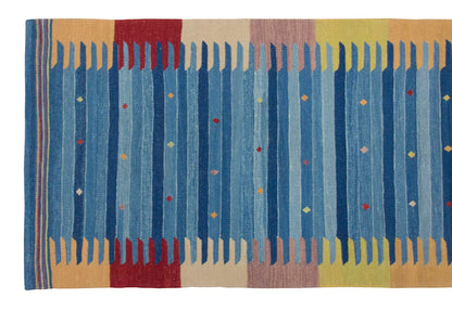 2.8 x 7.7 feet Kilim,3x7 Kilim Rug,Turkish Kilim Rug,Oushak Kilim,Handwoven Kilim, Handspun Wool Kilim Rug,New Kilim Rug,Natural Color Kilim