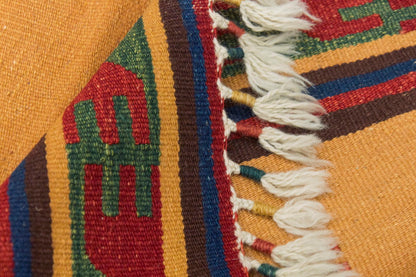 2.9 x 7.2 feet Kilim,3x7 Kilim Rug,Turkish Kilim Rug,Oushak Kilim,Handwoven Kilim, Handspun Wool Kilim Rug,New Kilim Rug,Natural Color Kilim