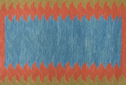 2.9x5.7 feet Kilim,3x6 Kilim Rug,Turkish Kilim Rug,Oushak Kilim,Handwoven Kilim, Handspun Wool Kilim Rug,New Kilim Rug,Natural Color Kilim