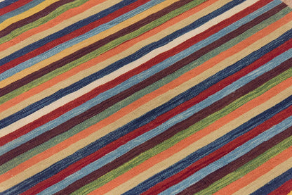 2.9x8 feet Kilim,3x8 Kilim Rug,Turkish Kilim Rug,Oushak Kilim,Handwoven Kilim, Handspun Wool Kilim Rug,New Kilim Rug,Natural Color Kilim