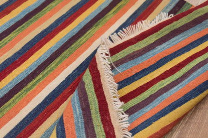 2.9x8 feet Kilim,3x8 Kilim Rug,Turkish Kilim Rug,Oushak Kilim,Handwoven Kilim, Handspun Wool Kilim Rug,New Kilim Rug,Natural Color Kilim