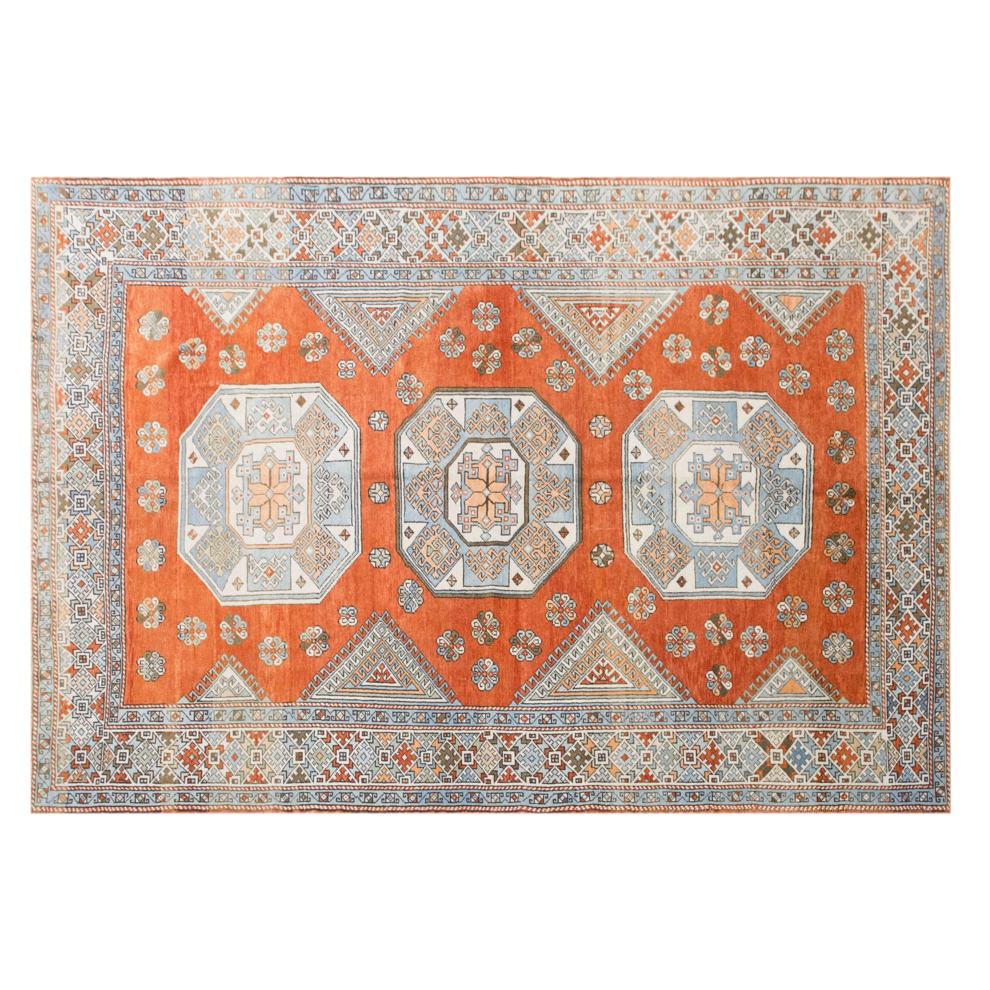 205x300 cm (6.7x9.8 ft) Vintage Oushak Rug