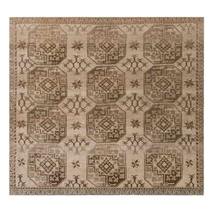 Large Vintage Oushak Rug – 226x242 cm / 7'5" x 7'11" feet