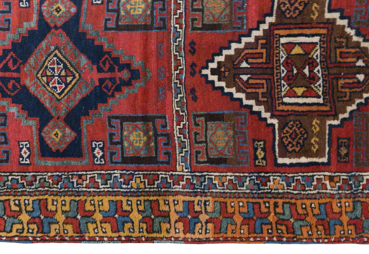 Antique Kurdish Malatya Rug, 102 × 175 cm / 3.3 x 5.7 ft Handmade Wool Rug