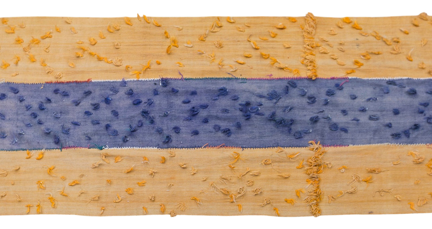 Vintage Konya Cihanbeyli Curtain Kilim Rug, 3.9 x 16 ft, 120 x 495 cm, Handwoven Turkish Wool Kilim