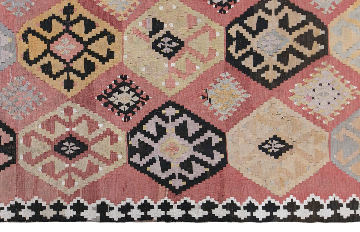 Vintage Caucasian Kilim, 168 x 365 cm / 5.5 x 12 feet
