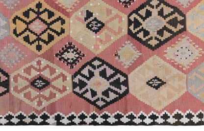 Vintage Caucasian Kilim, 168 x 365 cm / 5.5 x 12 feet