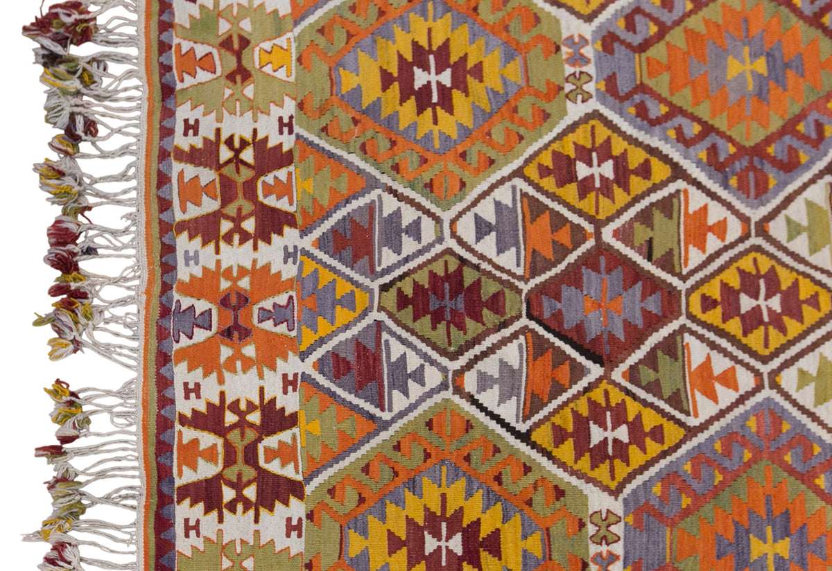 Vintage Pamukkale Kilim, 170 x 370 cm / 5.6 x 12 feet