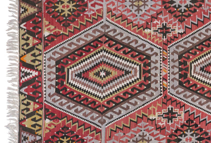 Vintage Oushak Kilim, 190 x 360 cm / 6.2 x 12 feet