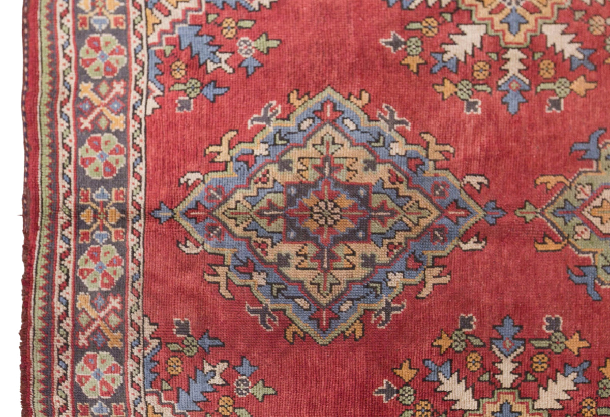 Vintage Konya Runner Rug, 147 × 390 cm / 4.8 x 13 ft Rug, Handmade Wool Turkish Rug