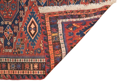 Vintage Turkish Area Rug, 4.4x5.7 ft, 135x175 cm