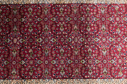 Vintage Kayseri Rug, 102 × 200 cm / 3.3 x 6.6 ft Handmade Wool Cotton Rug