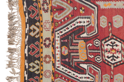 Vintage Hattuşaş kilim, 195 x 406 cm / 6.4 x 13 feet