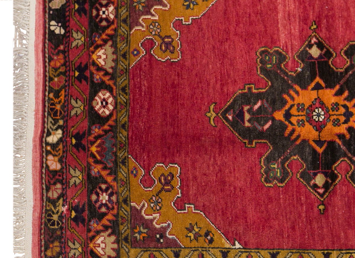 Vintage Konya Derbent Rug, 152 × 310 cm / 5 x 10 ft Rug, Handmade Wool Turkish Rug