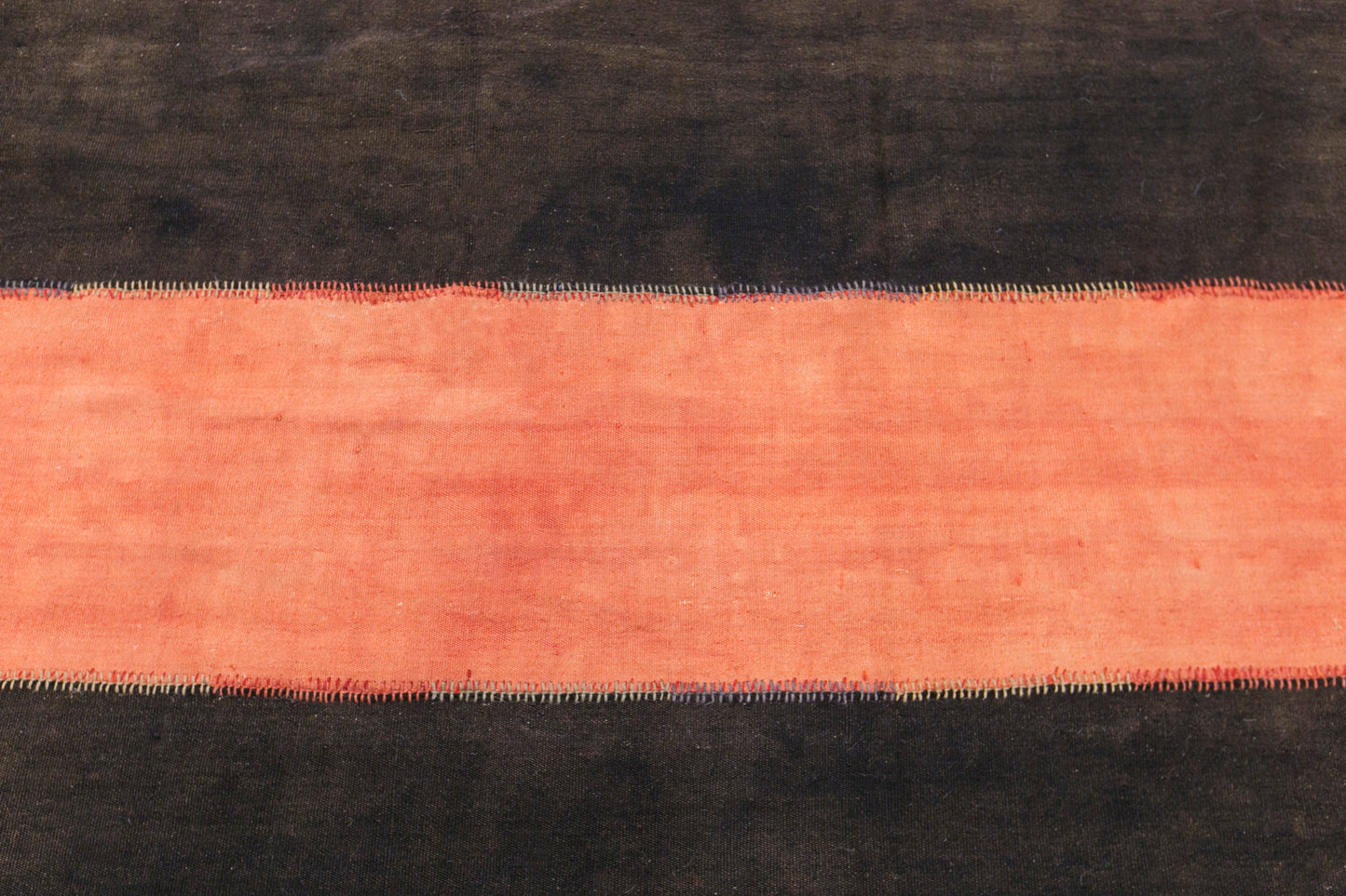 Vintage Turkish Curtain Kilim Rug, 6.7 x 16 ft, 205 x 480 cm, Handwoven Turkish Wool Kilim