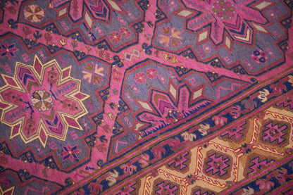 Vintage Turkish Area Rug, 7.4x12.3 ft, 225x375 cm