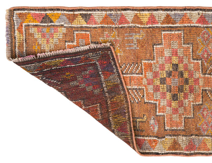 Vintage Turkish Runner Rug, 2.7x9.8 ft, 82x300 cm