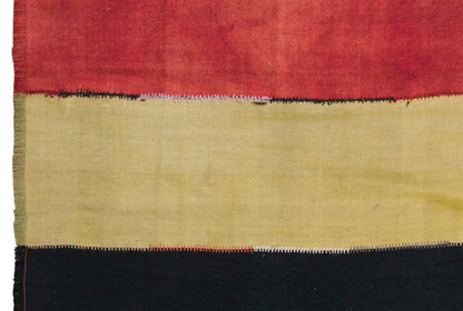 Vintage Konya Cihanbeyli Curtain Kilim Rug, 8.2 x 12 ft, 250 x 370 cm, Handwoven Turkish Wool Kilim