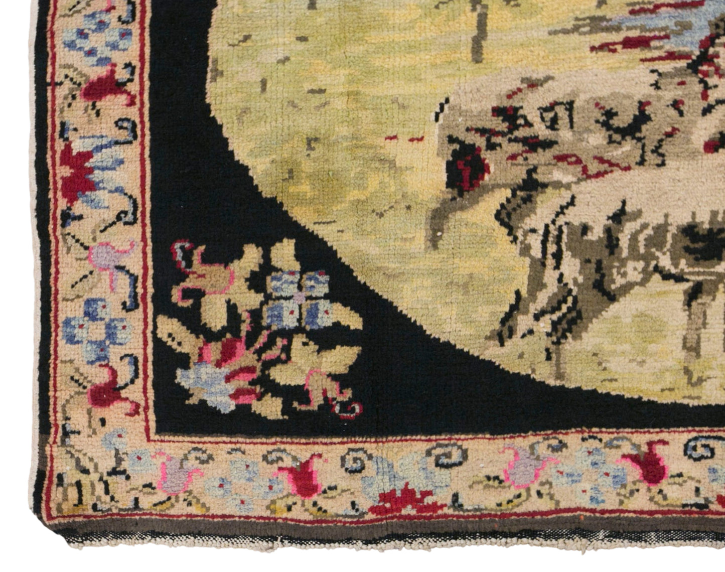 Etsy Title  Vintage Konya Pictorial Rug, 117 × 170 cm / 3.8 x 5.6 ft Handmade Wool Rug