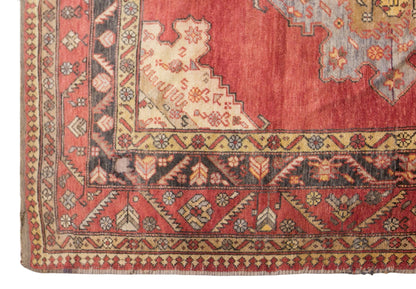 Vintage Konya Rug, 150 × 300 cm / 4.9 x 9.8 ft Rug, Handmade Wool Turkish Rug