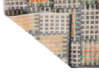 Modern Turkish Area Rug, 3.9x6.2 ft, 118x188 cm