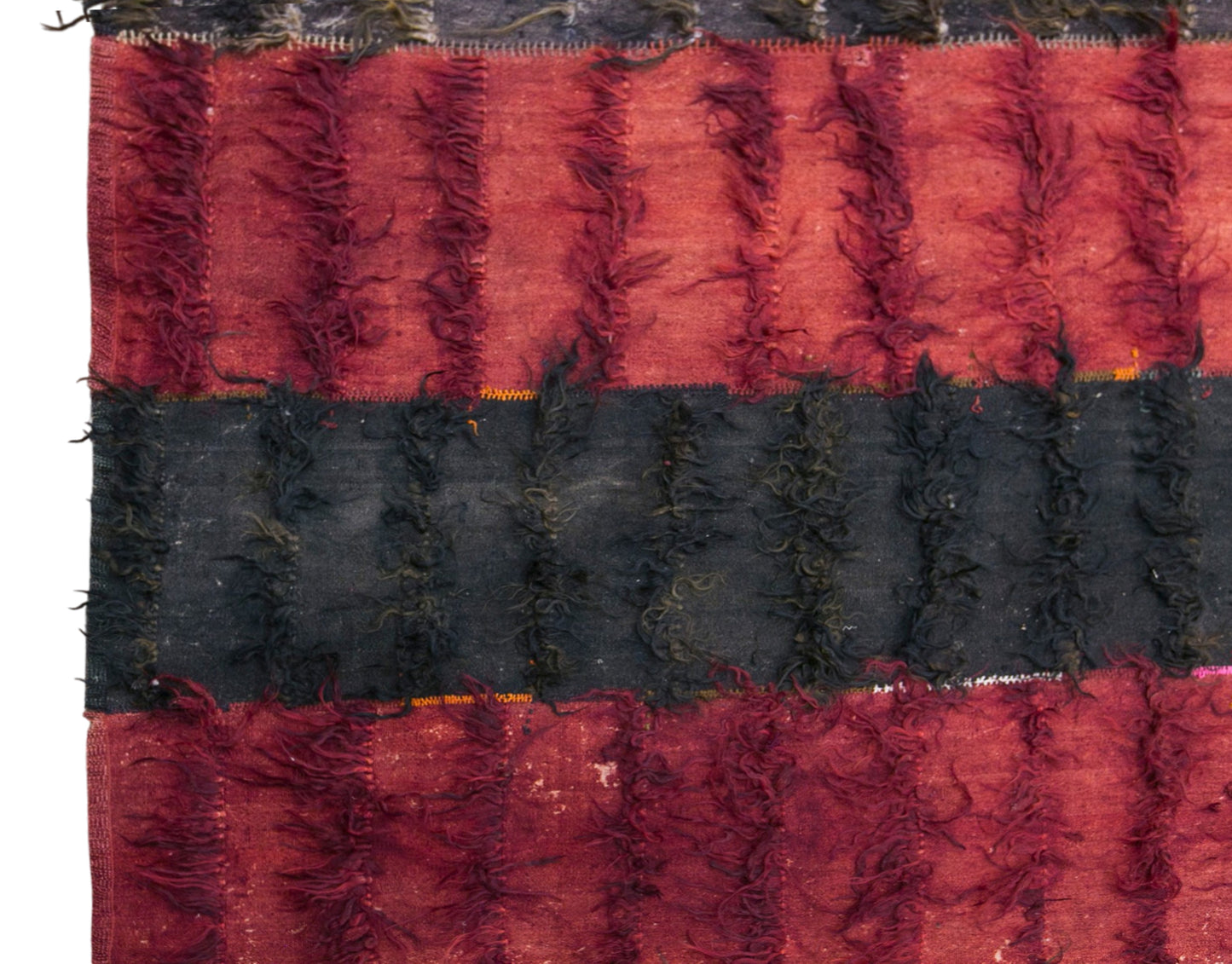 Vintage Turkish Curtain Kilim Rug, 7.1 x 14 ft, 215 x 435 cm, Handwoven Turkish Wool Kilim