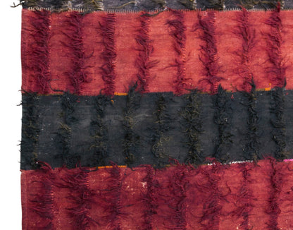 Vintage Turkish Curtain Kilim Rug, 7.1 x 14 ft, 215 x 435 cm, Handwoven Turkish Wool Kilim
