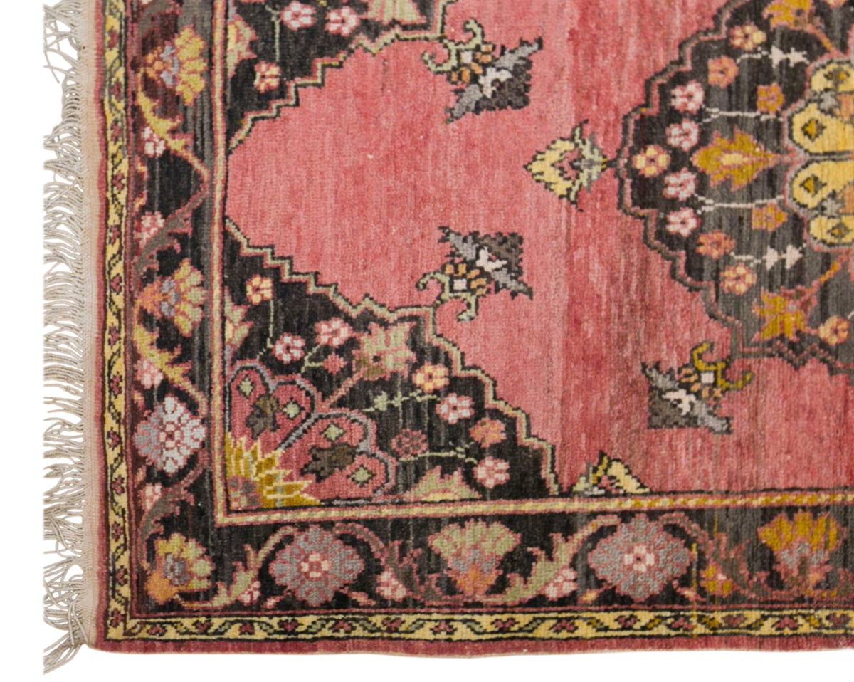 Vintage Konya Sille Rug, 98 × 150 cm / 3.2 x 4.9 ft Handmade Wool Rug