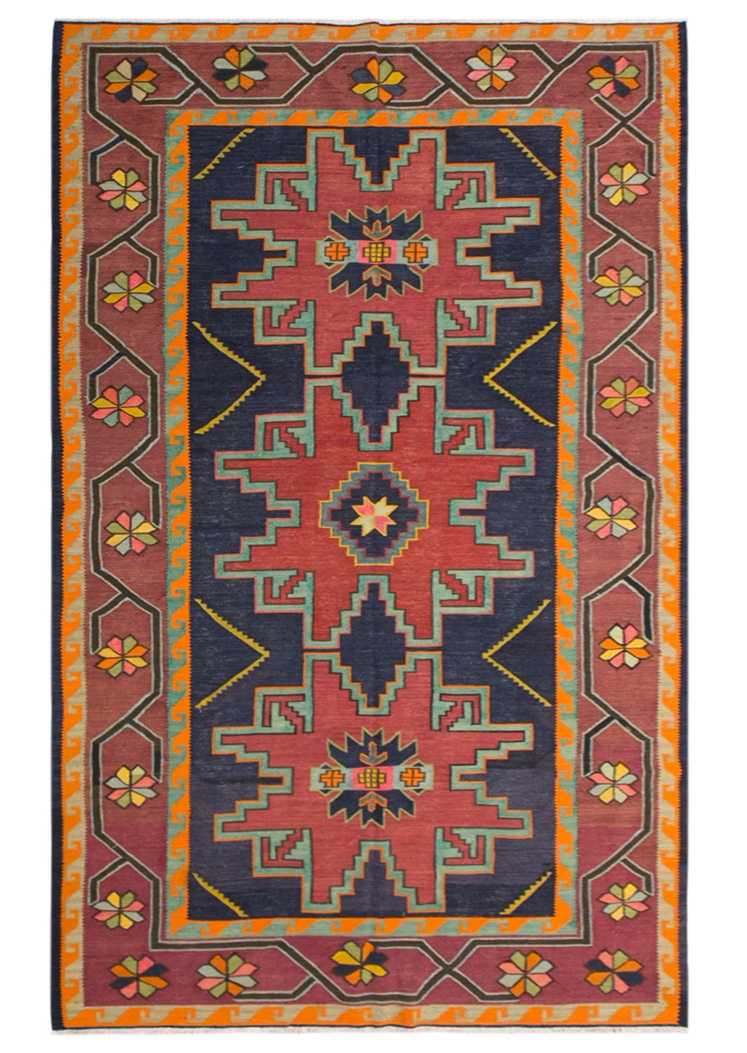 Antique Kilim 5.1 x 8.9 feet 155 x 270 cm