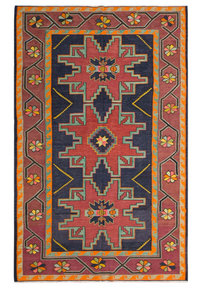 Antique Kilim 5.1 x 8.9 feet 155 x 270 cm