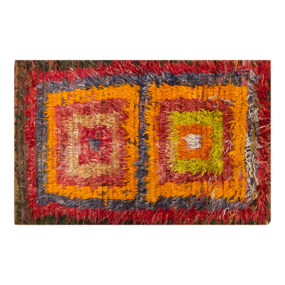 3'1"x5'2" ft Turkish Tulu,Tulu Rug, Karapınar Tulu Rug, Vintage Tulu 94 x 158 cm