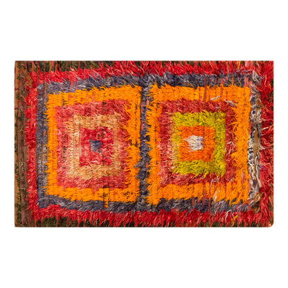 3'1"x5'2" ft Turkish Tulu,Tulu Rug, Karapınar Tulu Rug, Vintage Tulu 94 x 158 cm