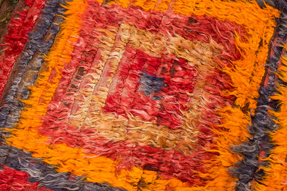 3'1"x5'2" ft Turkish Tulu,Tulu Rug, Karapınar Tulu Rug, Vintage Tulu 94 x 158 cm