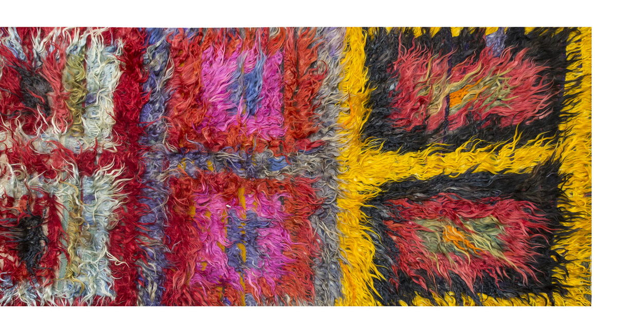 3'1"x7'3" ft Turkish Tulu,Tulu Rug, Karapınar Tulu Rug, Vintage Tulu 94 x 220 cm