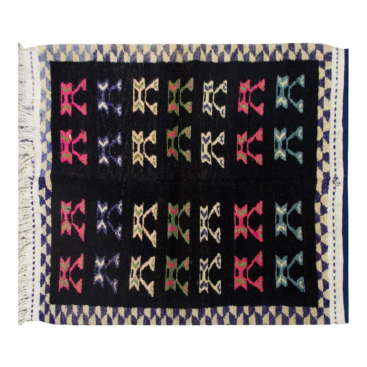3'10"x4'10" ft Turkish Tulu,Tulu Rug, Karapınar Tulu Rug, Vintage Tulu 116 x 147 cm