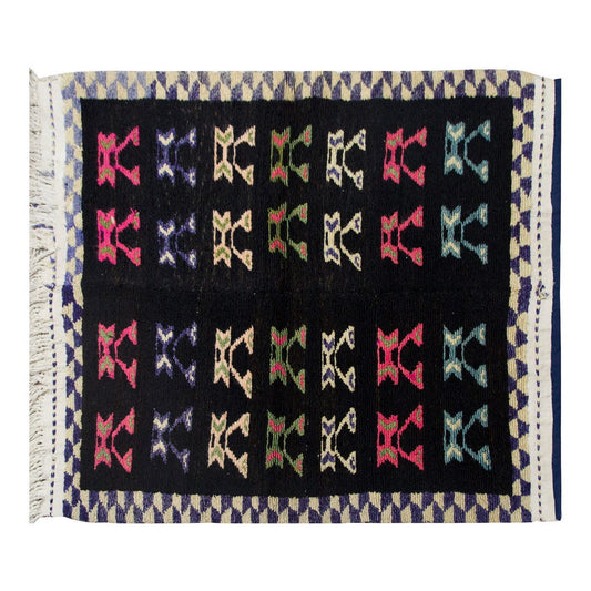 3'10"x4'10" ft Turkish Tulu,Tulu Rug, Karapınar Tulu Rug, Vintage Tulu 116 x 147 cm