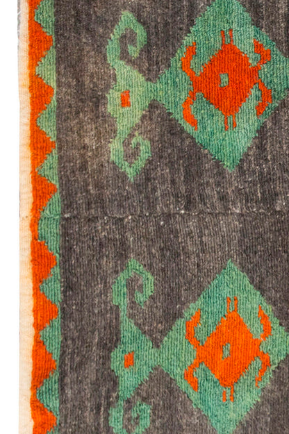 3'10"x4'7" ft Turkish Tulu,Tulu Rug, Karapınar Tulu Rug, Vintage Tulu 116 x 140 cm