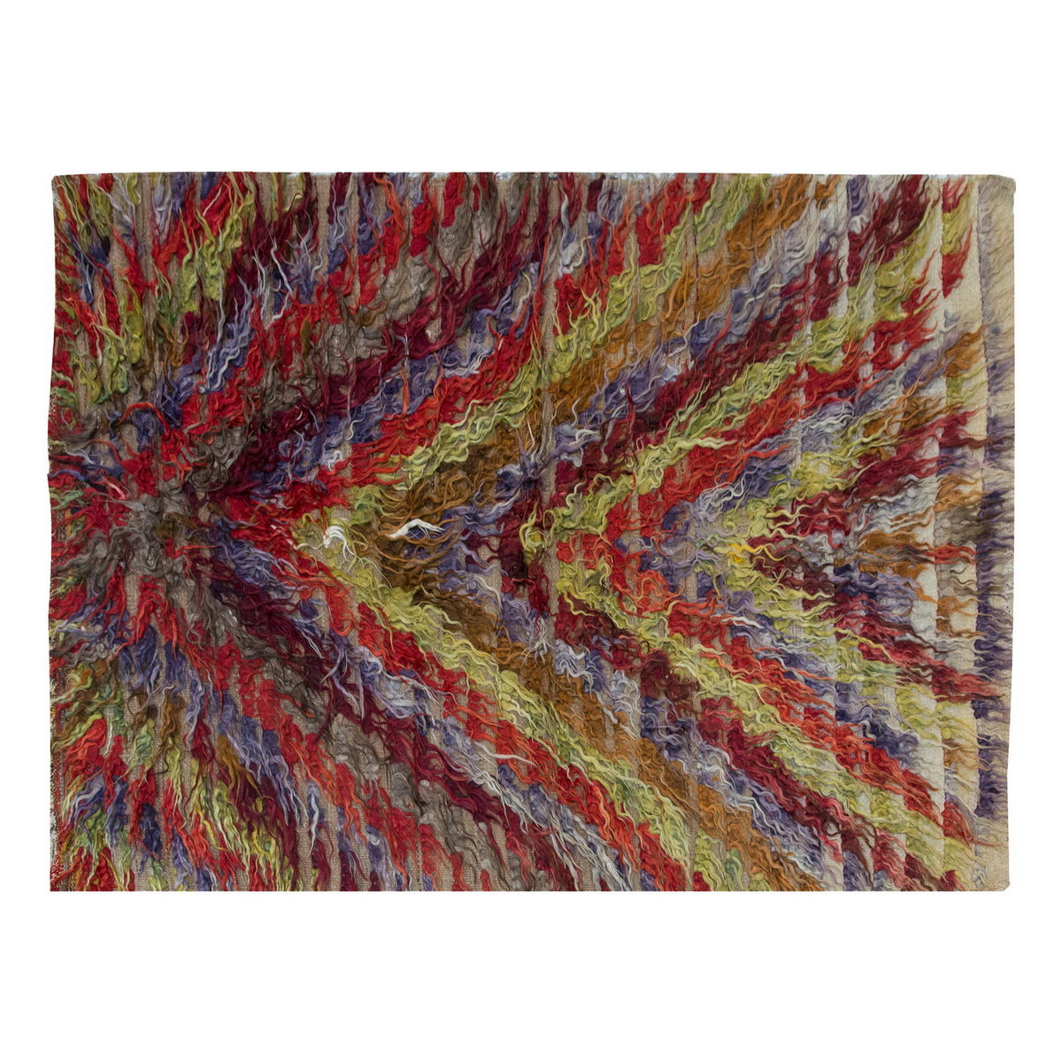 3'10"x5'4" ft Turkish Tulu,Tulu Rug, Karapınar Tulu Rug, Vintage Tulu 117 x 162 cm