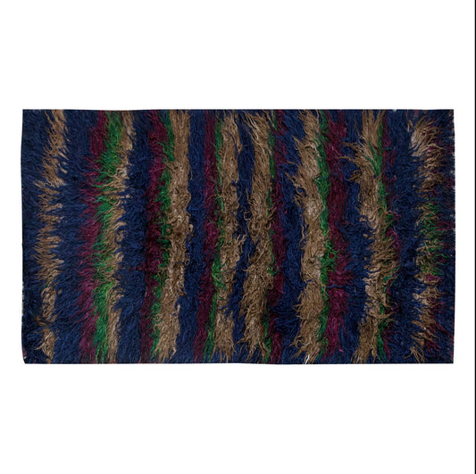 3'10"x7'10" ft Turkish Tulu,Tulu Rug, Karapınar Tulu Rug, Vintage Tulu 118 x 238 cm