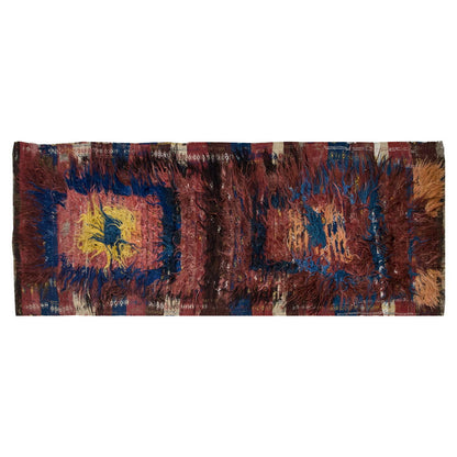 3'11"x10'11" ft Turkish Tulu,Tulu Rug, Karapınar Tulu Rug, Vintage Tulu 120 x 332 cm