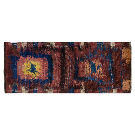 3'11"x10'11" ft Turkish Tulu,Tulu Rug, Karapınar Tulu Rug, Vintage Tulu 120 x 332 cm
